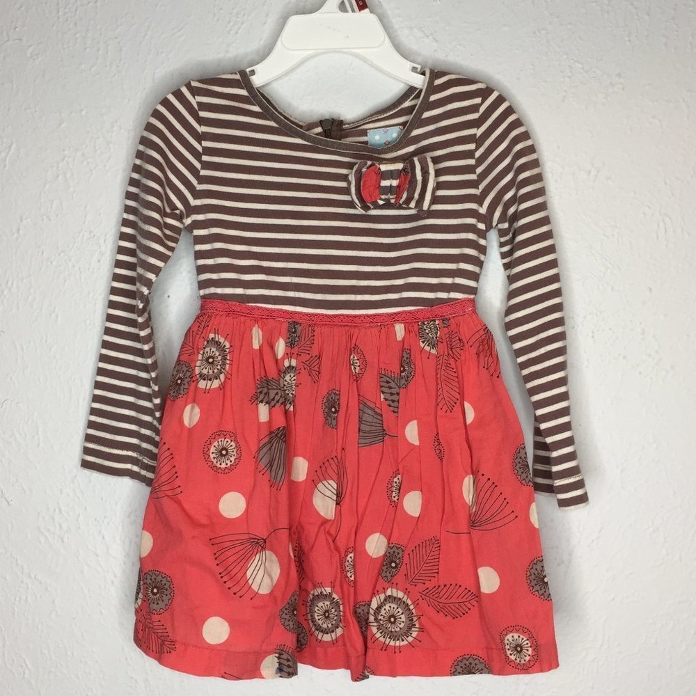 John Lewis Girl, size 2, 100% cotton long sleeved dress.
